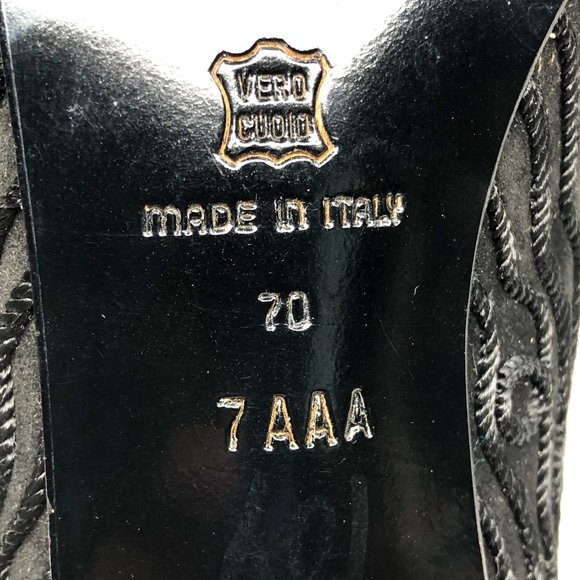 Paloma Womens Size 7 Black Suede Block Heel Pumps - Picture 6 of 8